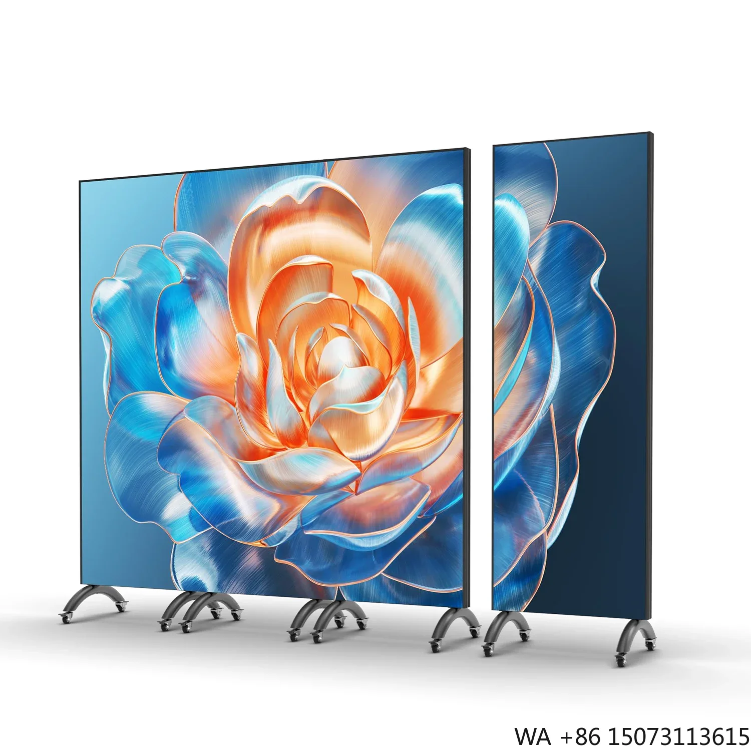 

Factory Direct GOB Foldable LED Poster P1.86/P2/P2.5 Floor-standing Indoor-Outdoor Display