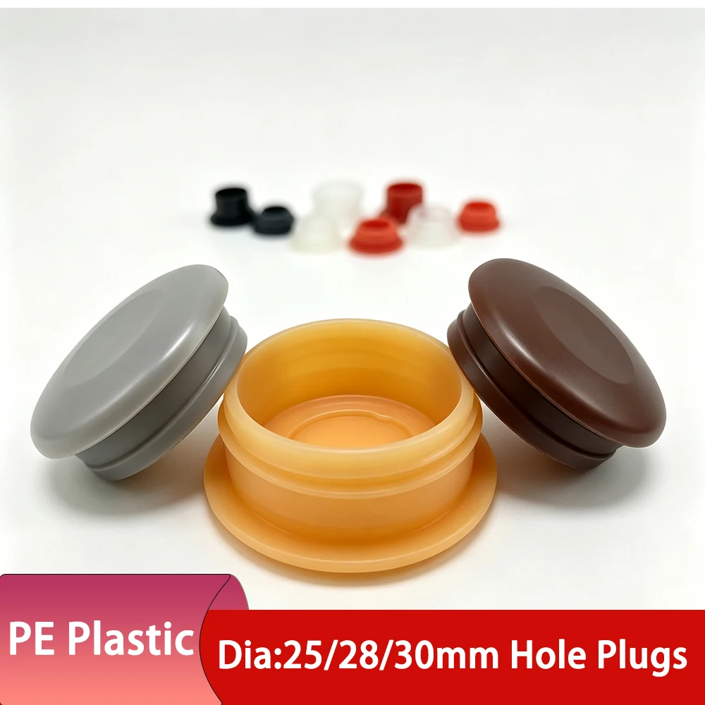 2-100PCS Dia 25.5-30mm PE Plastic Hole Cover Snap In Hole Plug For Security Door Furniture Cabinet Screw Hole Decorative Caps