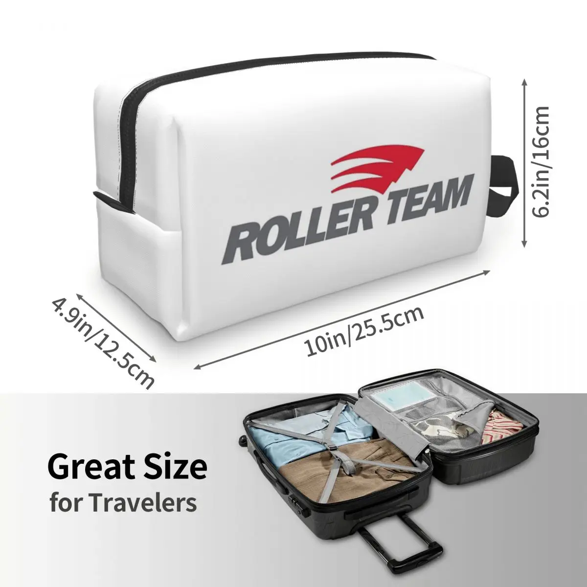 حقيبة مكياج رولر تيم كارافان، منظم مستحضرات التجميل، مجموعة أدوات التخزين، حقيبة مستحضرات التجميل للنساء، مقلمة للسفر