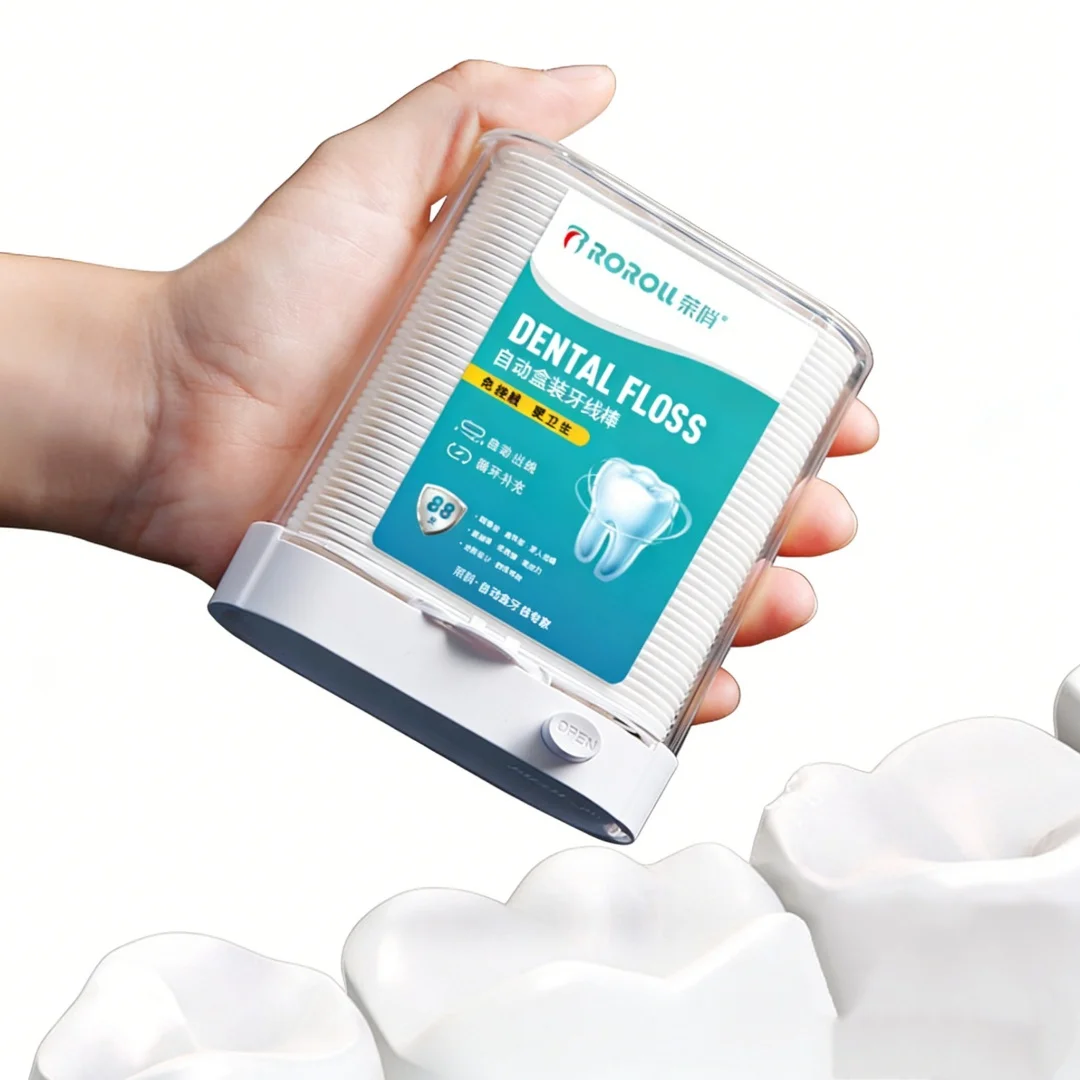Boîte de fil dentaire automatique YS00018-88PCS, boîte de tige de fil dentaire pour pack domestique, peut être complétée pour un usage domestique