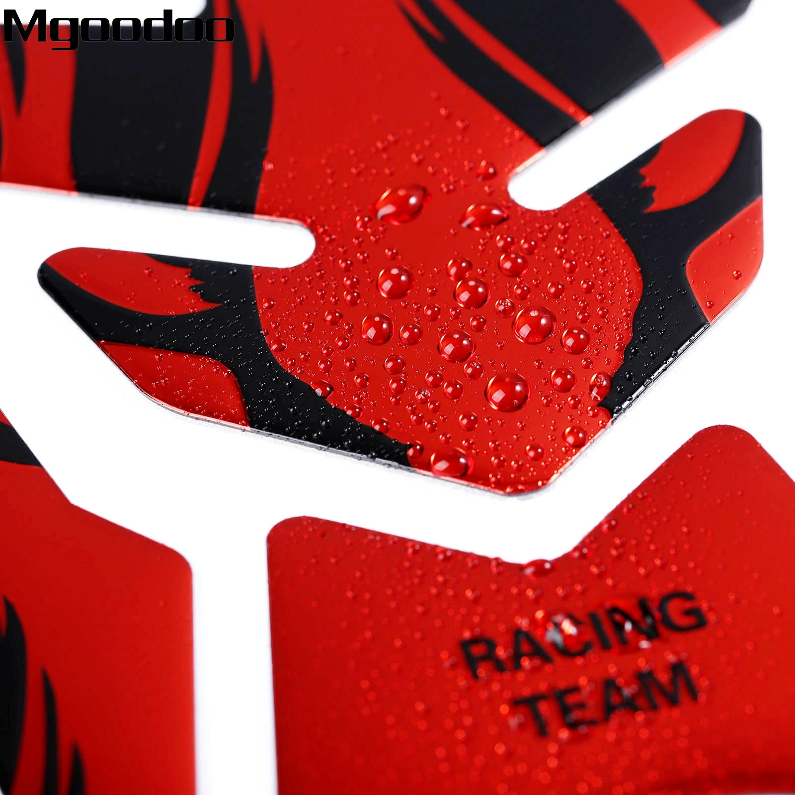 Red Motorcycle 3D Fuel Oil Tank Pad Decal Cover Pelindung Topi Gas Sticker Universal untuk Honda Yamaha Suzuki Kawasaki