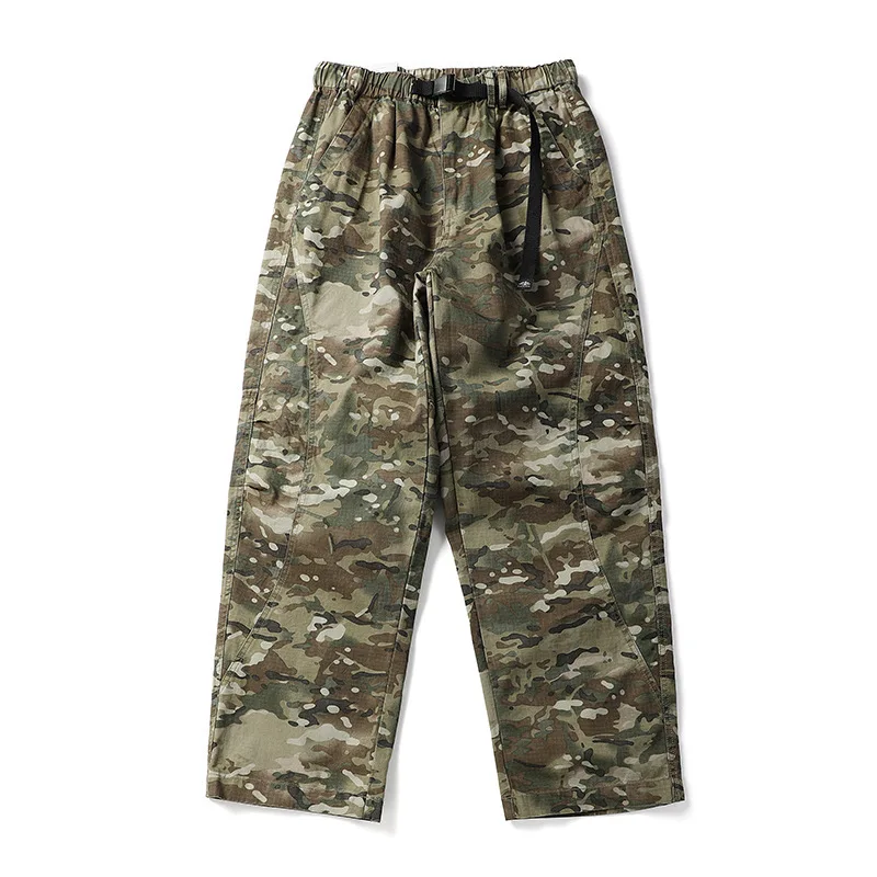 

Loose Camouflage Work Pants Men Women Spring Summer New Casual Trendy Drag Floor Women's Sle Straight Leg mid Waist Cotton