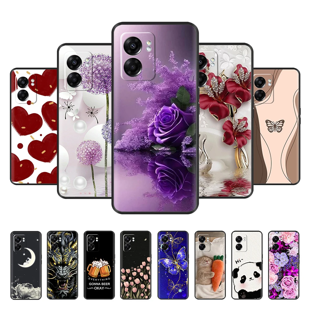 Para OnePlus Nord N300 funda elegante de silicona pintada suave Fundas protectoras para OnePlus Nord N300 N 300 CPH2389 Coque Fundas