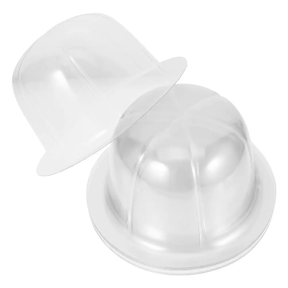 20Pcs Clear Cap Display Riser Baseball Hat Shaper Short Brim Compatible Anti Deformation Lightweight Hat Stand for Retail