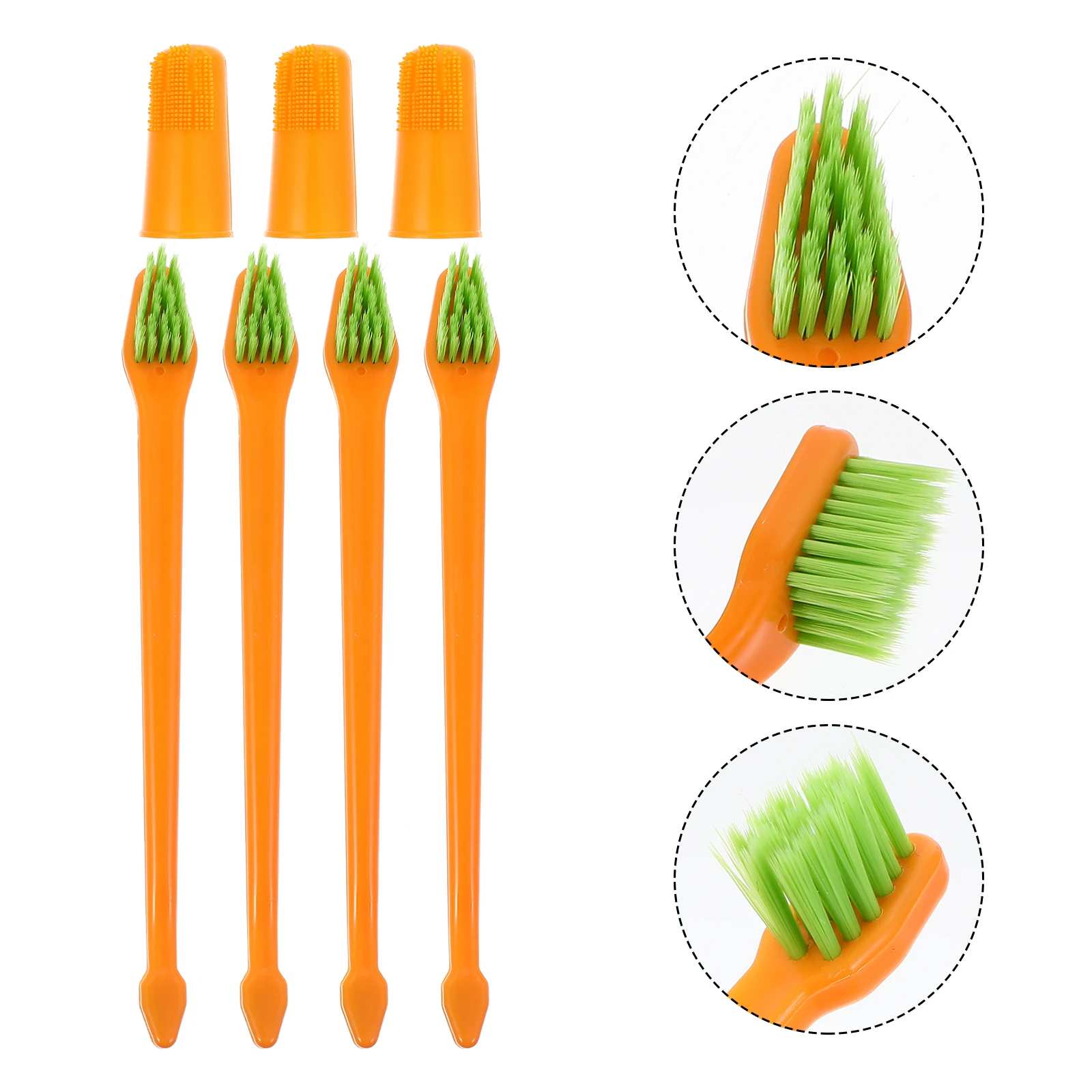 

1 set Pet Toothbrush Set Double-end Toothbrushes Dog Teeth Cleaning Oral Care Small Breed Dental Cat Dog Accessories