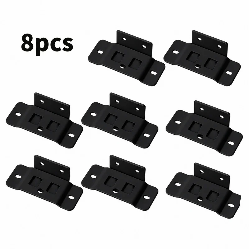 2 in 1 Iron Buckle Corner Bracket Cabinet Shelf Support Board Clip Fastener Hardware for Kitchen Cabinet Furniture Reinforcement