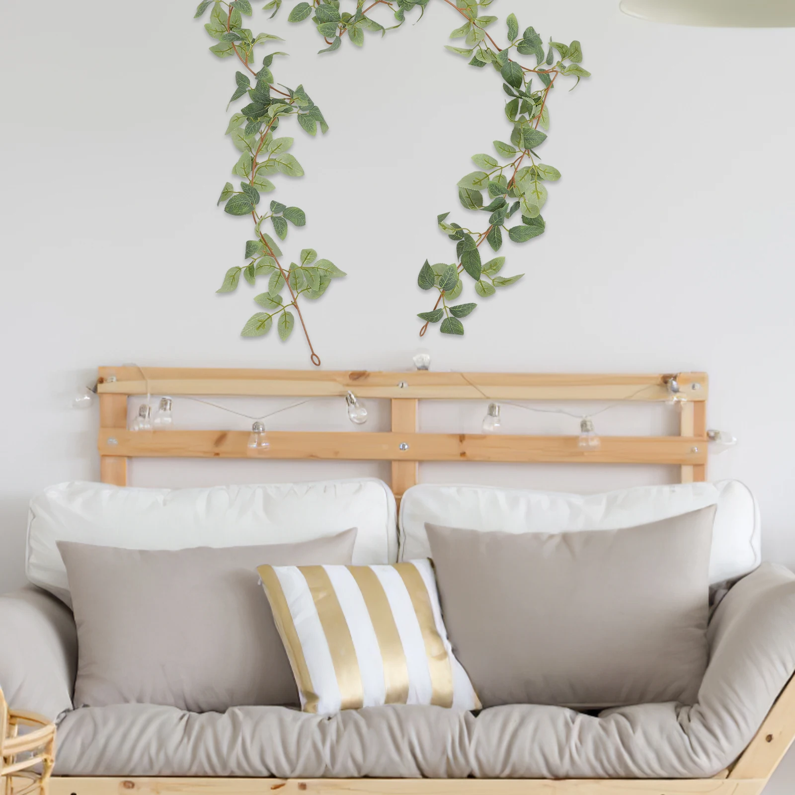 

Artificial Hanging Fake Plant Garland For Outdoor Wall Decor Faux Vine Greenery Bedroom Spring Decor Simulation Vine