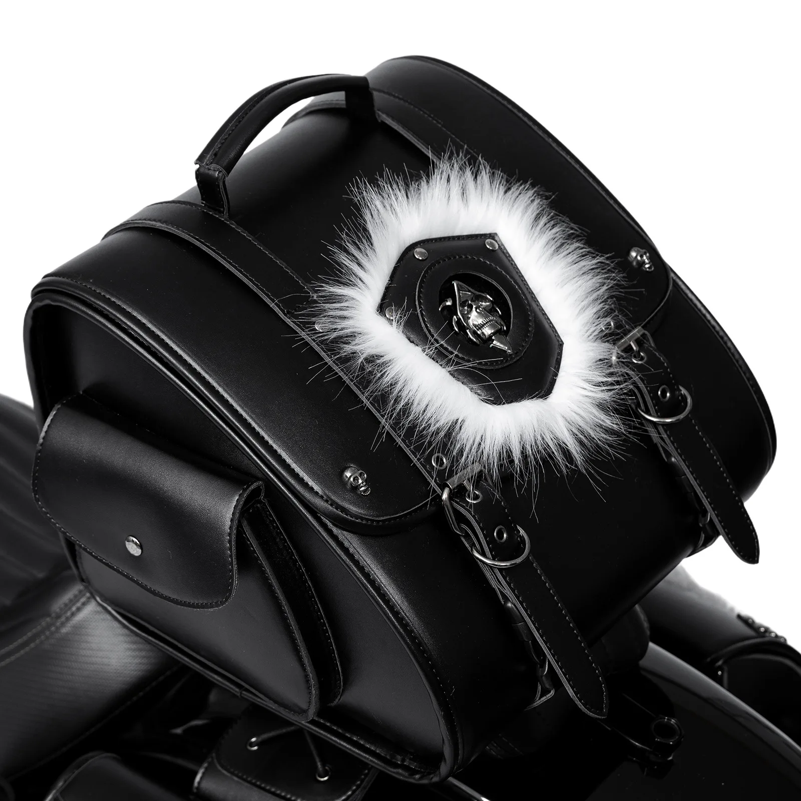 Best-selling punk retro motorcycle tail bag, motorcycle accessories, large-capacity rider gear modification bag
