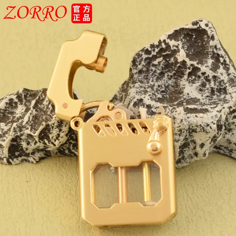 2025 New Zorro Kerosene Lighter Cyber Mecha Transparent Bin Rocker Cool Classic Torrens Tide Men Lighters Wholesale