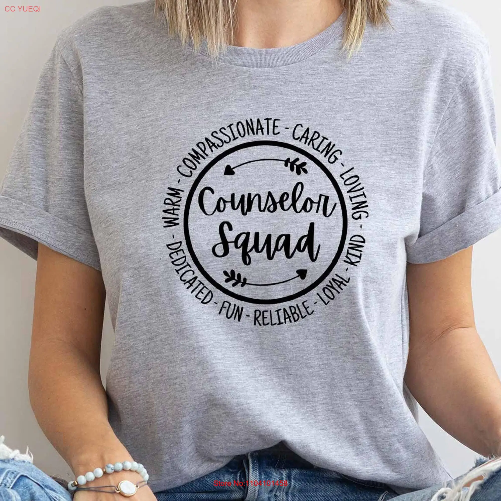 Counselor Squad T Shirt School for Teacher Appreciation Team Week long or short sleeves