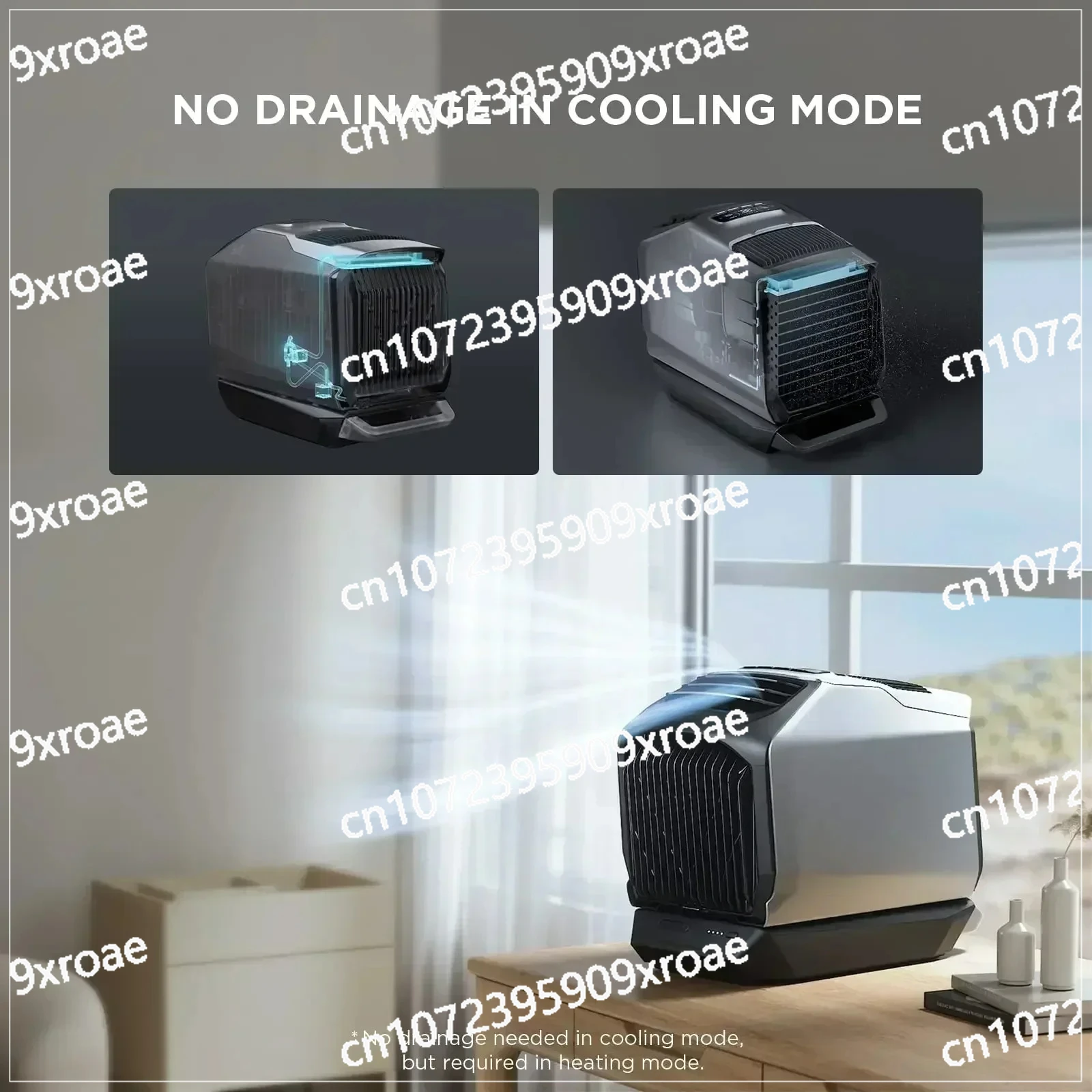 Wave 2 Portable Air Conditioner (with Additional Battery), Air Conditioning Unit with Heater, Machine Cooling