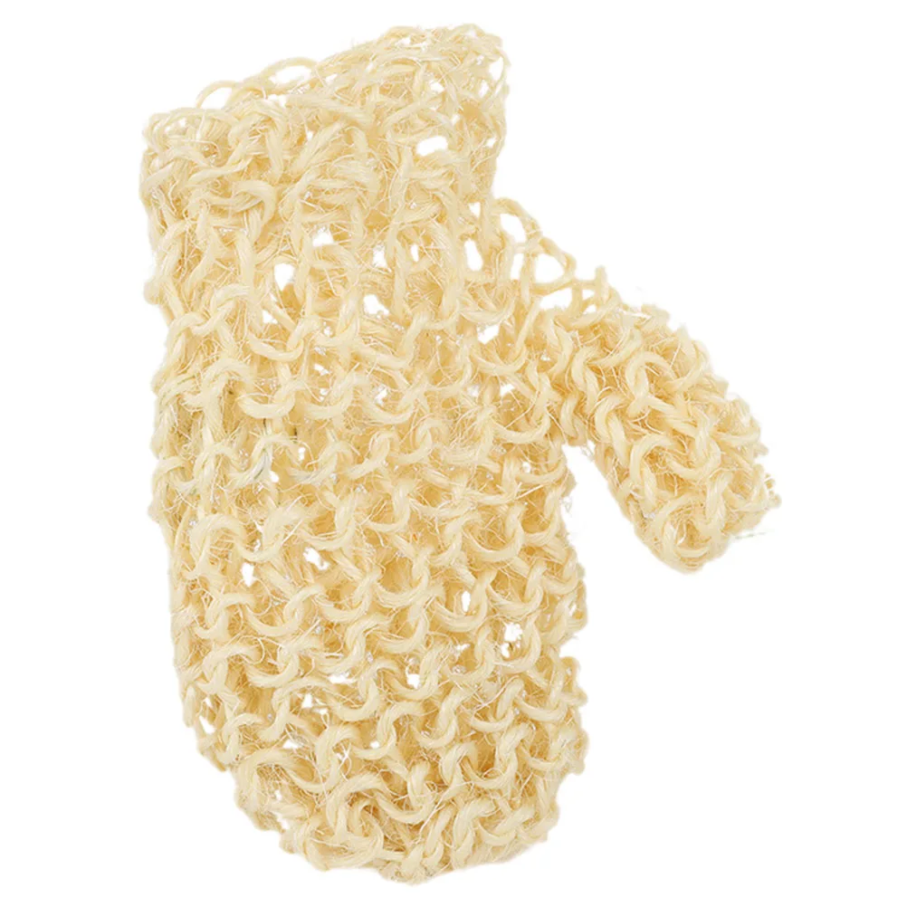 

1pcs Sisal Exfoliating Mitts Body Scrub Skincare Exfoliating Mitts Shower Natural Skin Peeling Washcloth Gloves Bathing Tool