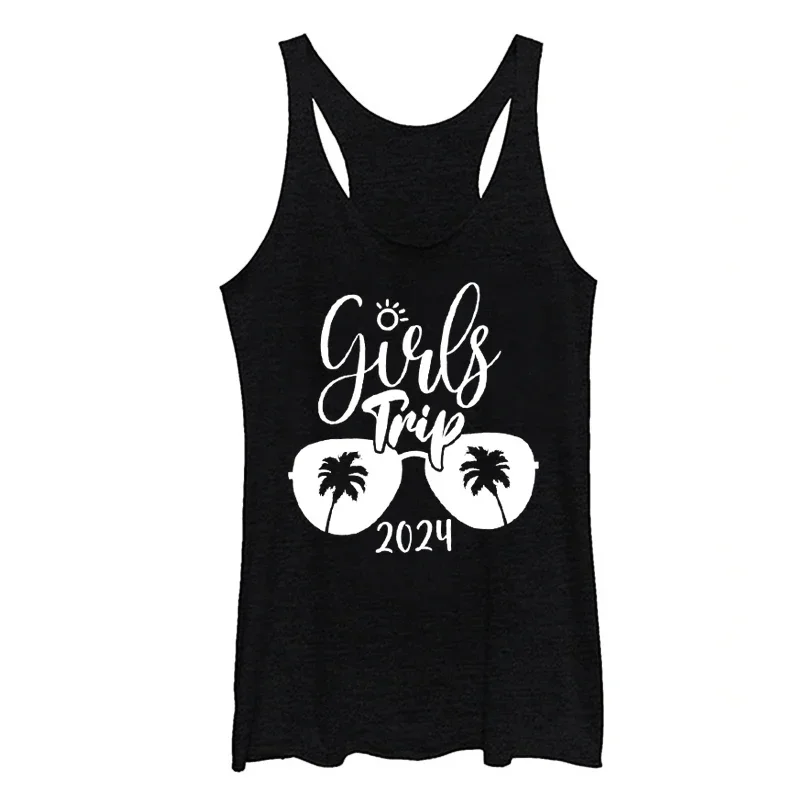 

Girls Trip 2024 Tank Top Women Vacation Tank Top Gift for Her Life Trip Women Clothing Gifts for Mom Gothic L