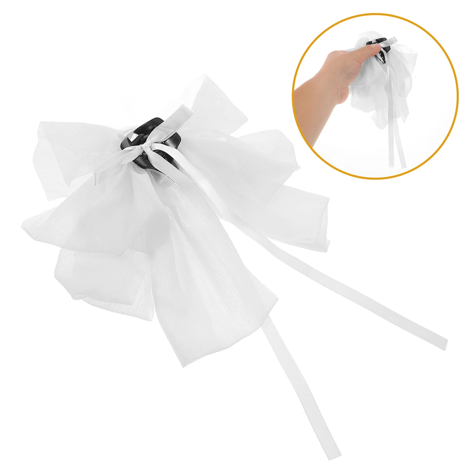 

Versatile Hair Clip For Women Large Bow Claw Clip Fashionable Non-Slip Hair Clip Elegant Hair Accessory Bow Hair Claw Clip