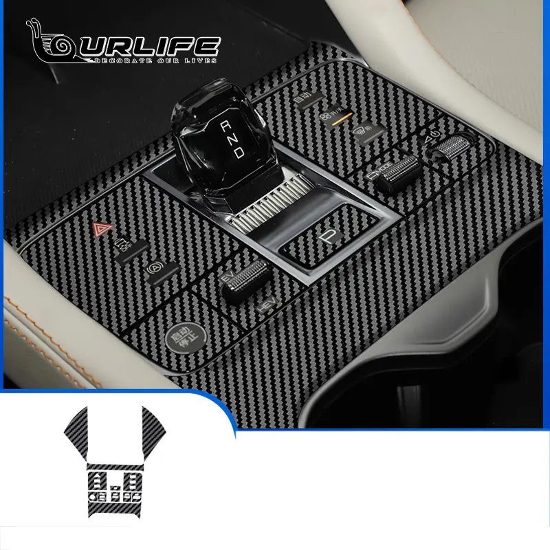 For BYD Seal U Sealion 6 Song Plus DMI 2024 Accessories New Car Carbon fiber Interior Decoration Cover Stickers Accessories - Image 10