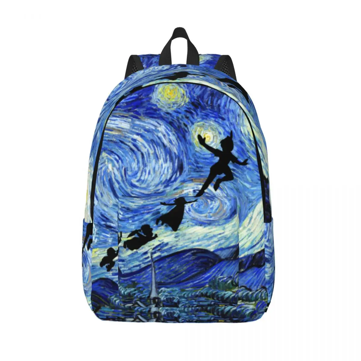 

Классический рюкзак Peter Pan Starry Night для активного отдыха, студенческий, туристический, городской рюкзак для мужчин и женщин, холщовая сумка для ноутбука