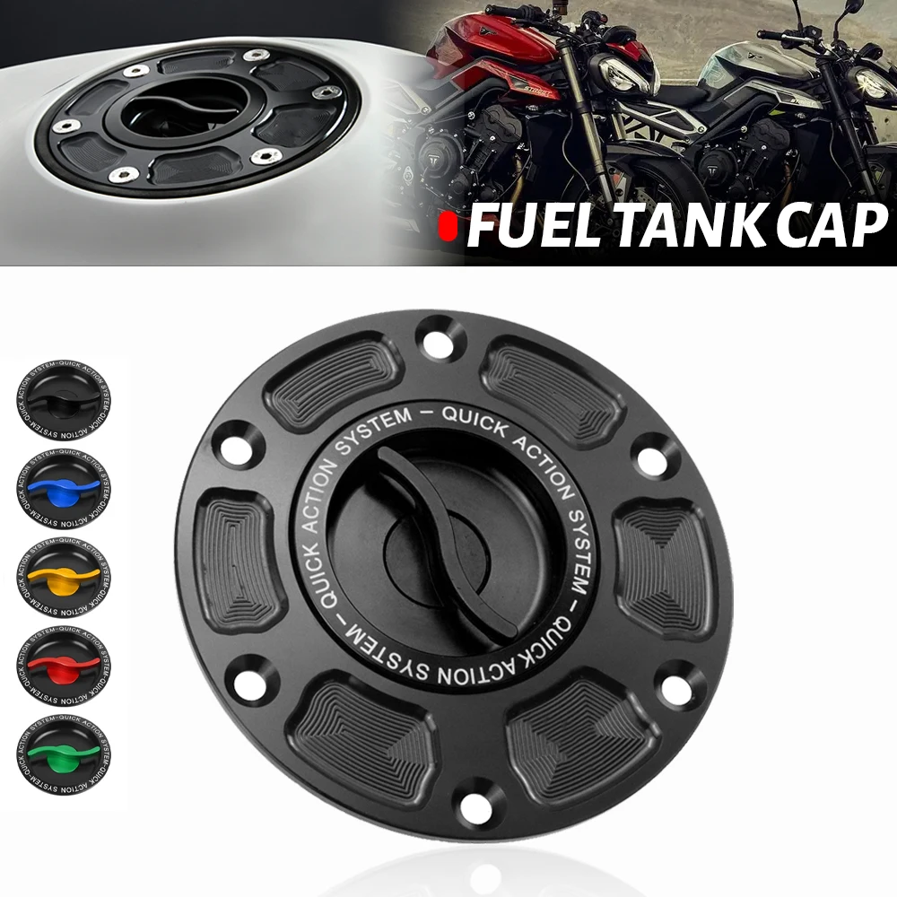 غطاء خزان وقود دراجة نارية للسرعة الثلاثي 955I شارع الثلاثي 675 R 765 RS دايتونا 675 النمر 1050 800 غطاء زيت الغاز الألومنيوم باستخدام الحاسب الآلي