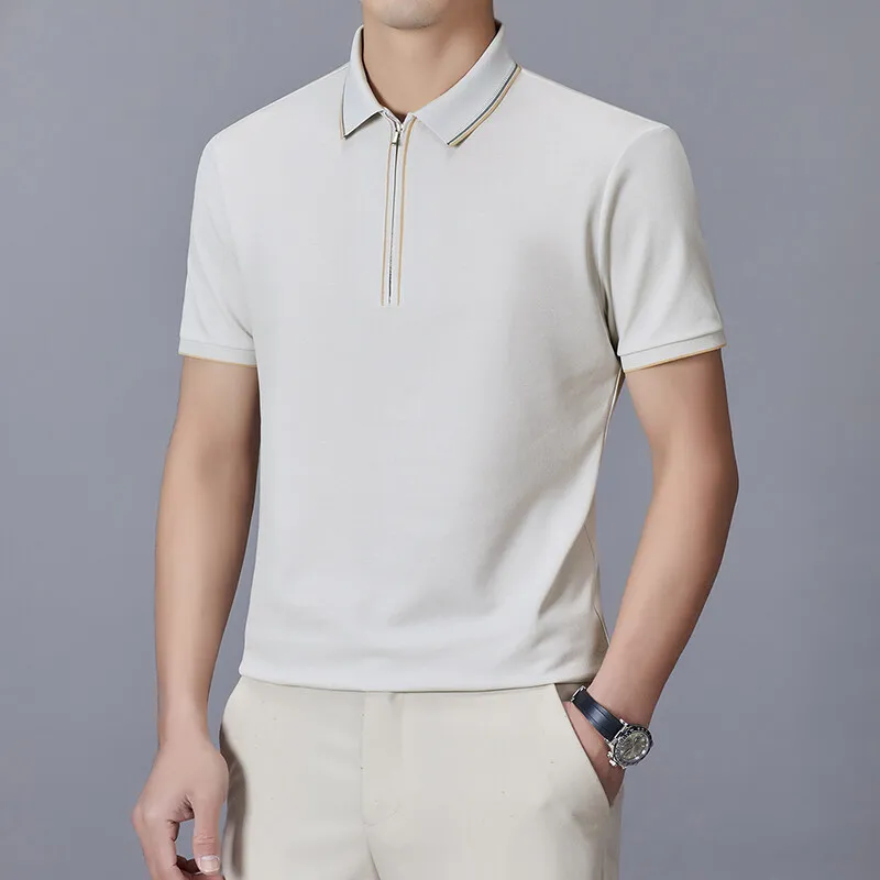 

2026 Summer New Style Men's Fashion Casual Short-Sleeved T-Shirt Polo Shirt
