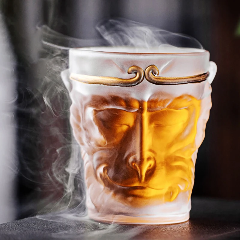 1Pcs Black Myth WuKong Glass Cup 100ML Monkey King Clear Tea Cup Wine Glass Hot Gaming Peripherals Manual Crafts Fans Gift