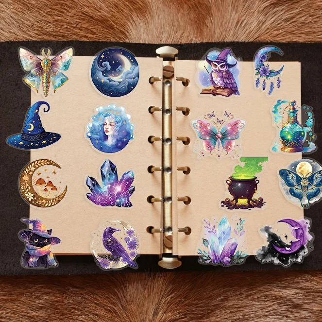 50Pcs Magic Planet Cartoon Toys Stickers Notebook Phone Case Laptop Luggage Waterproof PET Sticker Decoration Supplies