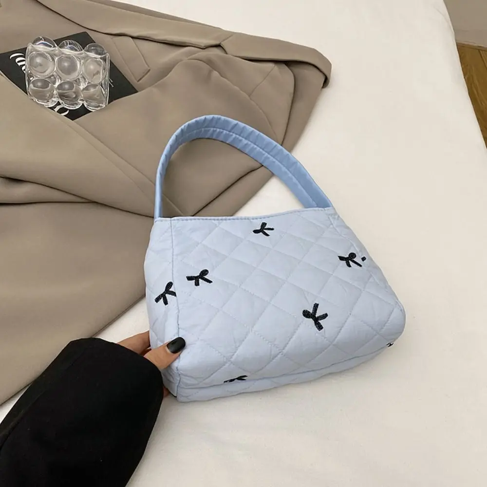 

Fashion Quilted Shoulder Bag Large Capacity Lightweight Handheld Shopping Bag Underarm Bags Puffy Handbags for Women Girls