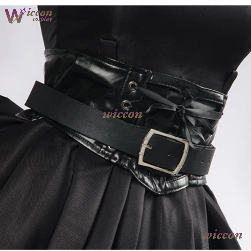 زي تنكري للفتيات من Mag Grok Ani AI زي قوطي فستان أسود بدلة صديقة لحفلات الهالوين زي لعب الأدوار للنساء #5