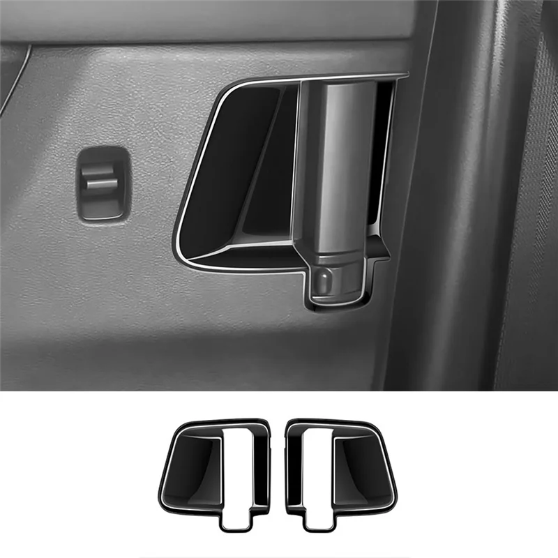 Bright Black Texture Middle Door Inner Handle Bowl Cover Trim for Nissan SERENA C28 2022-2023 Car