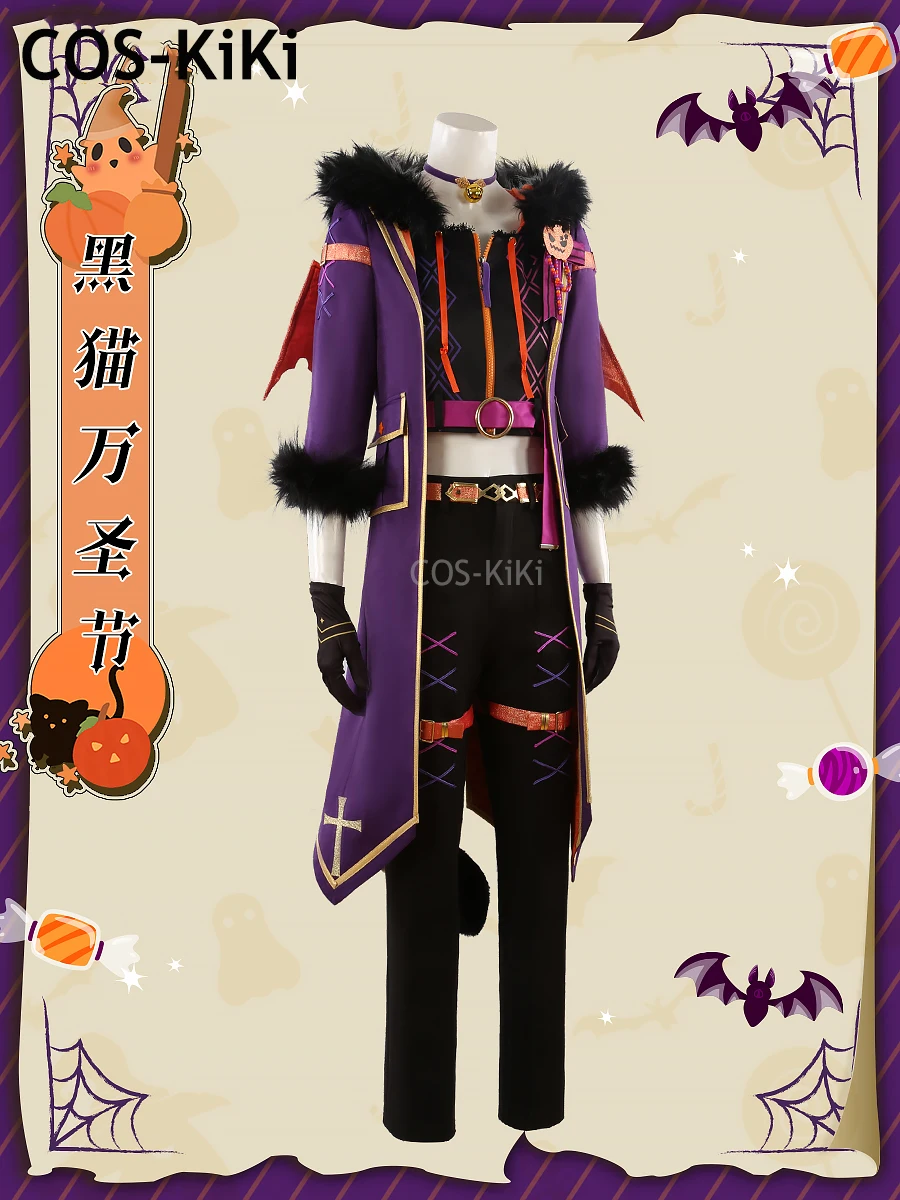 COS-KiKi Ensemble Stars Trickstar Yuuki Makoto/Isara Mao/Akehoshi Subaru/Hidaka Hokuto Game Suit Cosplay Costume Halloween