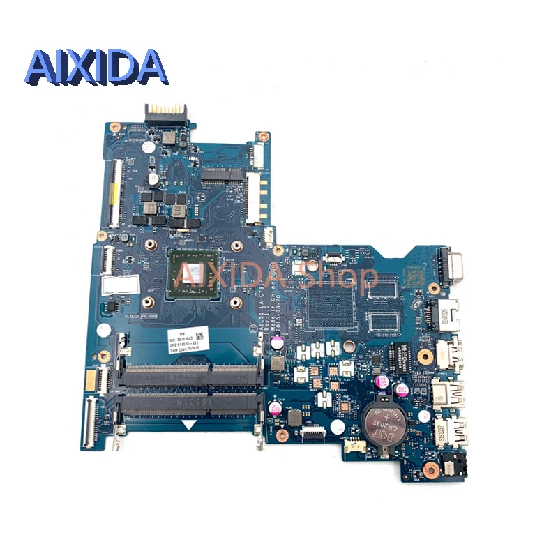 AIXIDA ABL51 LA-C781P 818073-601 814610-001 814610-601 For HP PAVILLION 15-AF 255 G4 Laptop Motherboard EM2500 CPU Main board