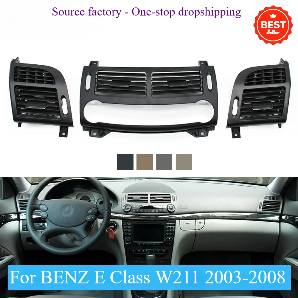 

1 шт., крышка вентиляционной решетки переменного тока для Mercedes E Class W211 2003-2008 E200 E230 E260 E280 E300, панель приборной панели