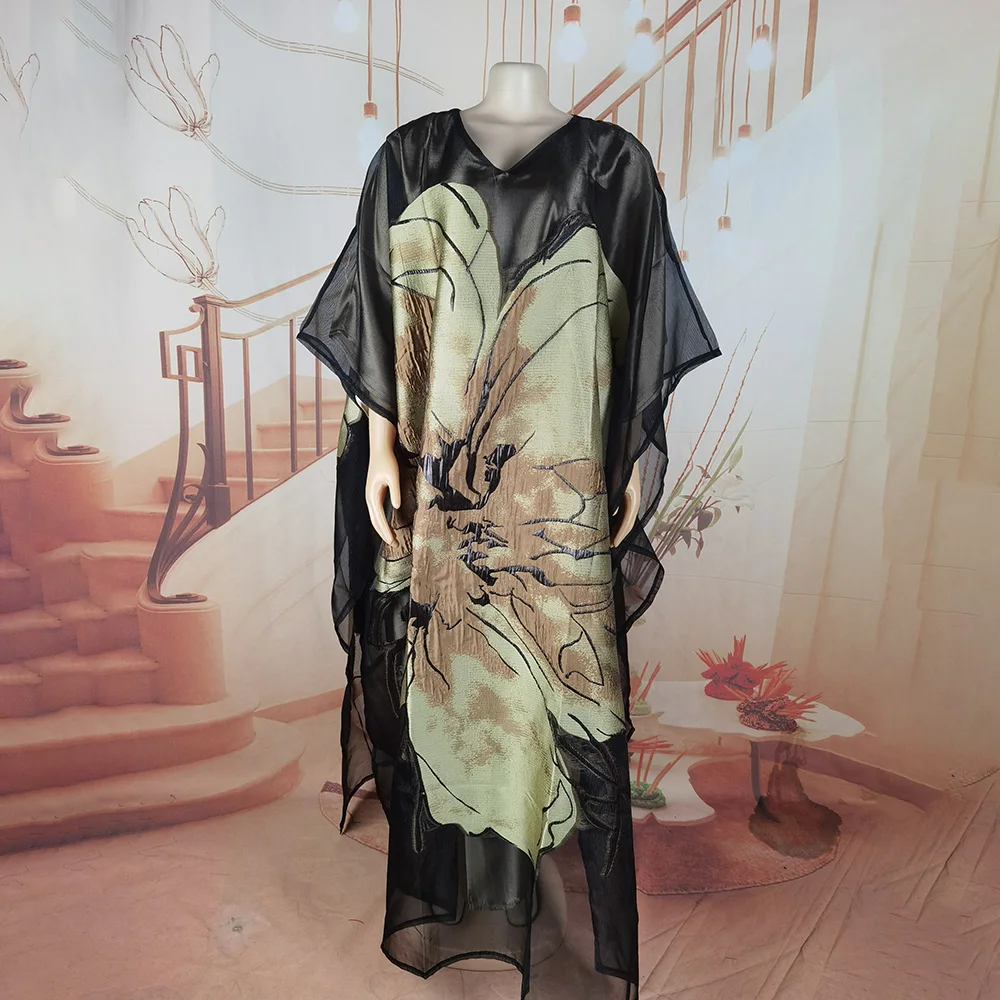 Neue Afrikanische Kleider für Frauen Luxuriöse Bestickte Afrikanische Kleider Zweiteiliges Set Afrikanisches Kleid für Damen – Detail 2