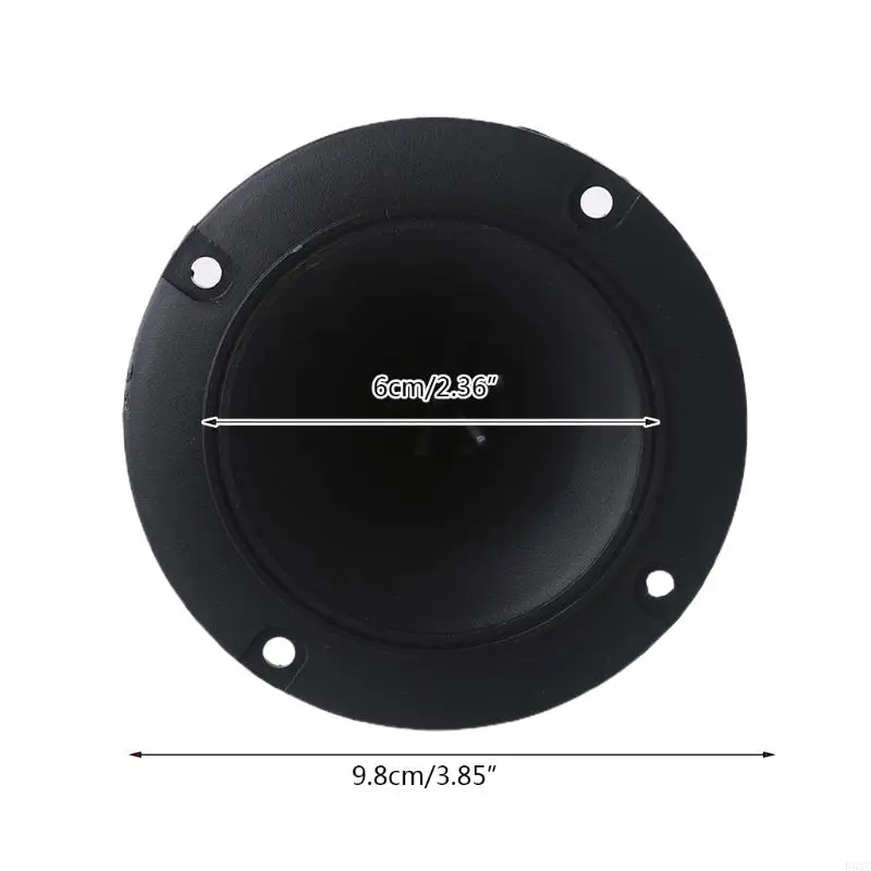 

R53C Black Horn Speaker Tweeter 3 Inches Diameter 9mm High Power Horn Audio Tweeter Circular Piezo Tweeter Speaker Horn