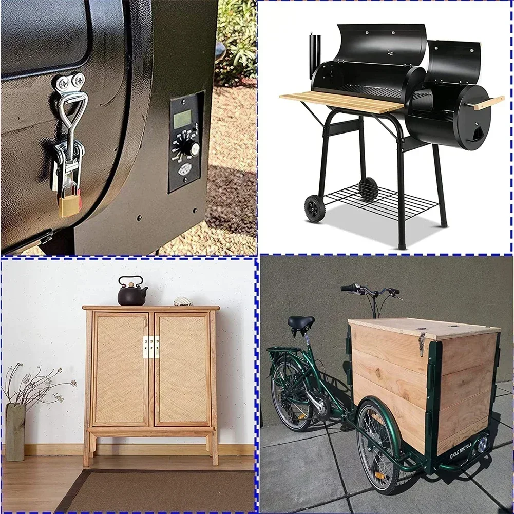 4pcs Adjustable Black Quick Fixture Door Latch Clamp Elbow Clamp Box Buckle Lock Clamp Buckle Buckle 4001/4002/4003