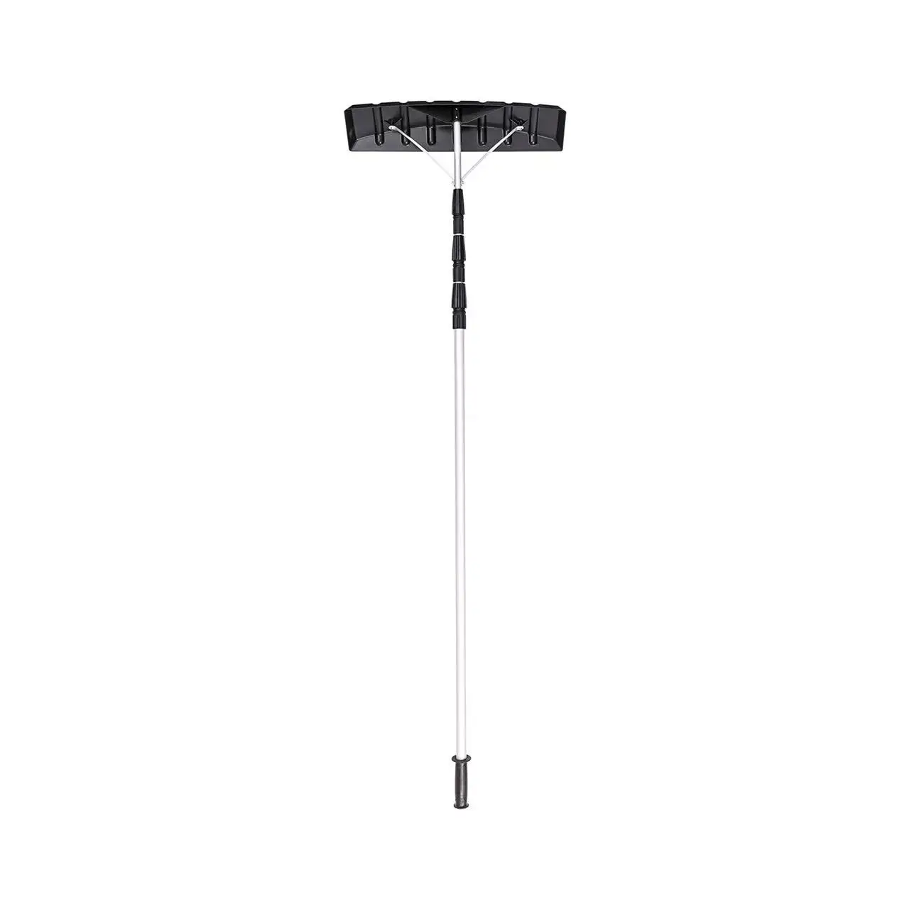 Gran oferta, pala plegable para exteriores, rastrillo para techo de nieve, herramienta para quitar nieve con mango telescópico de aluminio