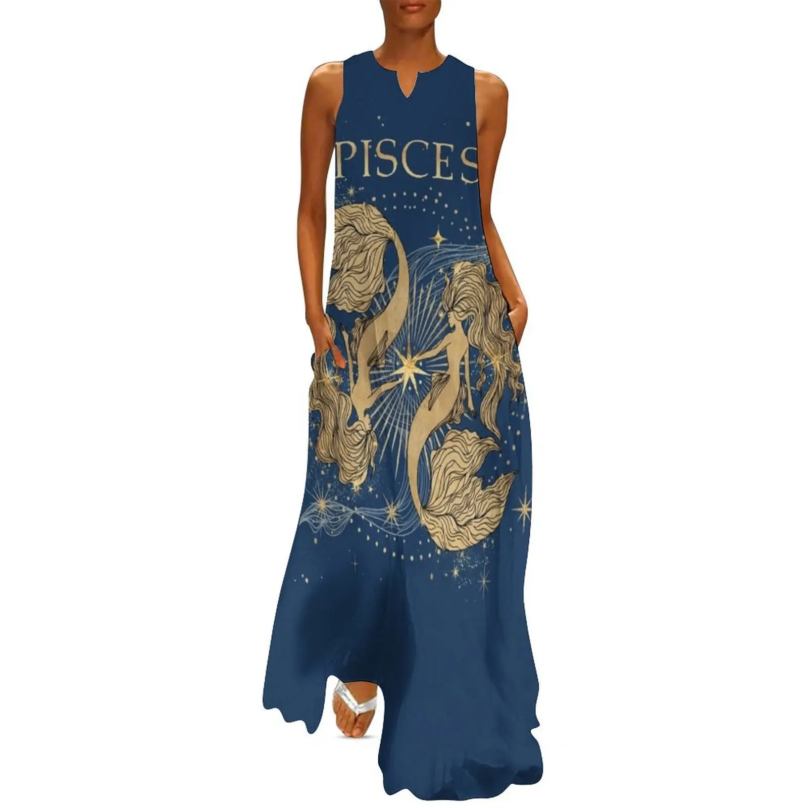 

Pisces zodiac woman Long Dress Bridesmaid dress woman dresses summer