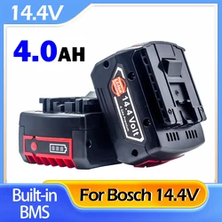 Batteria ricaricabile agli ioni di litio 14.4V 4.0Ah per sostituzione batteria di Backup Bosch GBH GDR GSR 1080 DDS180 BAT614G BAT607 BAT607G