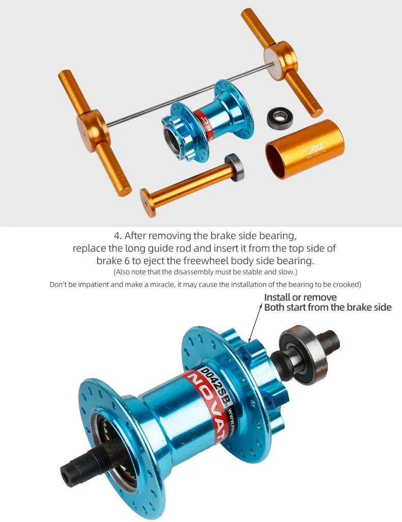 Bicycle Quick Release Thru Axle Hub Bearing Installation Removal Tool Bike XD DT350 Freehub Hub Body DT Ratchet Star Repair Tool