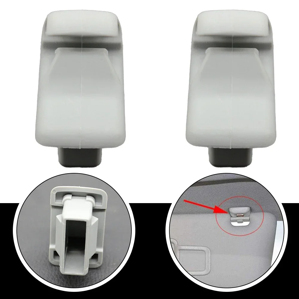 Car Holder Clip Grey Easy Clean Easy Installation For EVO 10 For Lancer Front Plastic Sun Visor Car Spare Parts