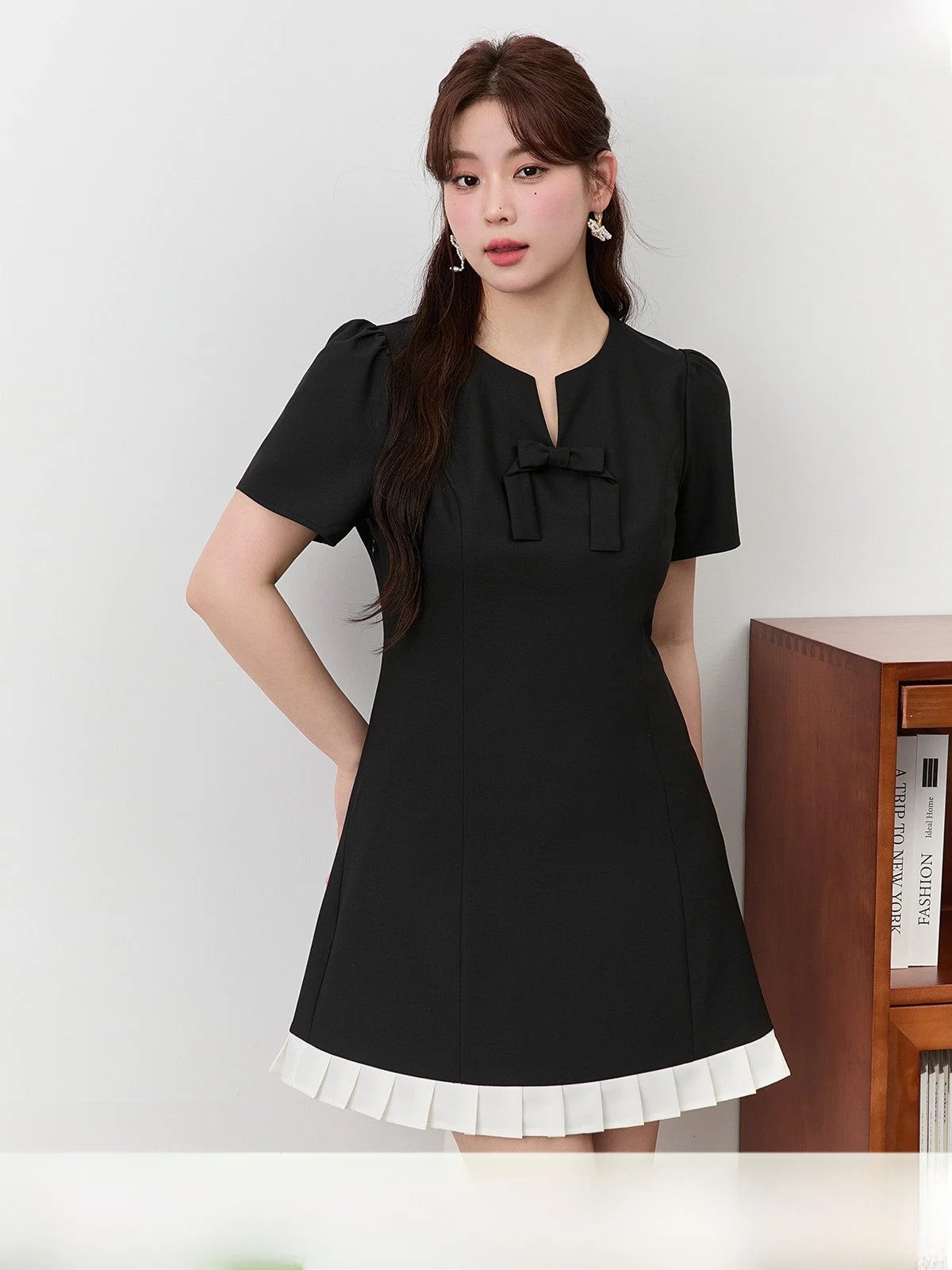 

Женское платье GW больших размеров с эффектом похудения, летнее, новое, для повседневной носки, с круглым вырезом, короткое