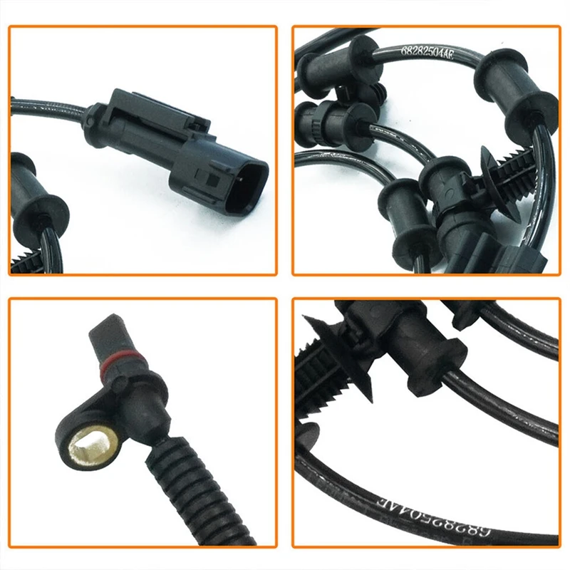 Wheel Speed Sensor ABS Sensor Accessories 68394210AD, 68404545AA For Jeep Wrangler 2.0L L4 2Pcs