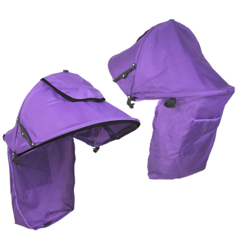 57EE Cochecito bebé Parasol Protecciones solares Parasol para cochecitos Parasol para lluvia