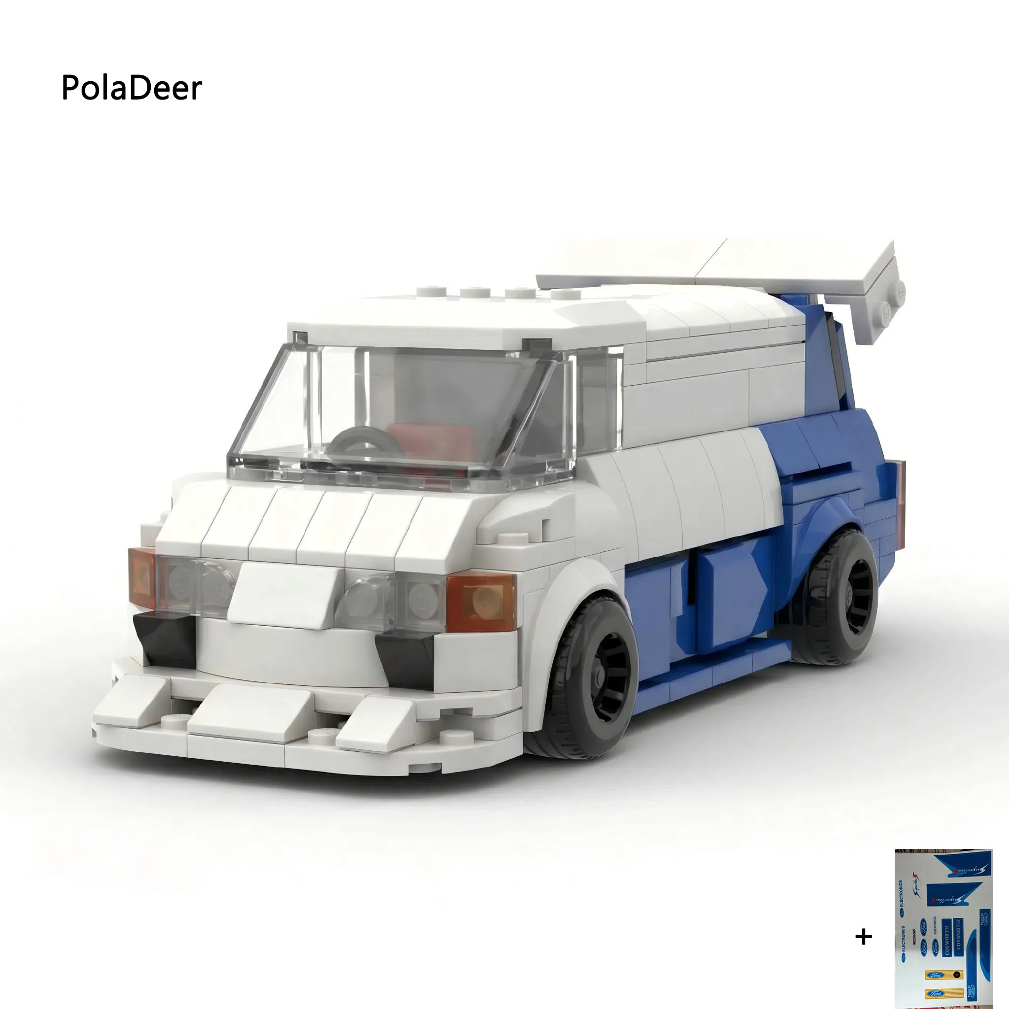 PolaDeer MOC Geschwindigkeit ​ ​ Serie Rennwagen-Bausteine, Montage-Modellbausatz, Spielzeug, Bausteine, Geschenk für Freund, Kindergeburtstag, Festtagsgeschenk – Detail 10