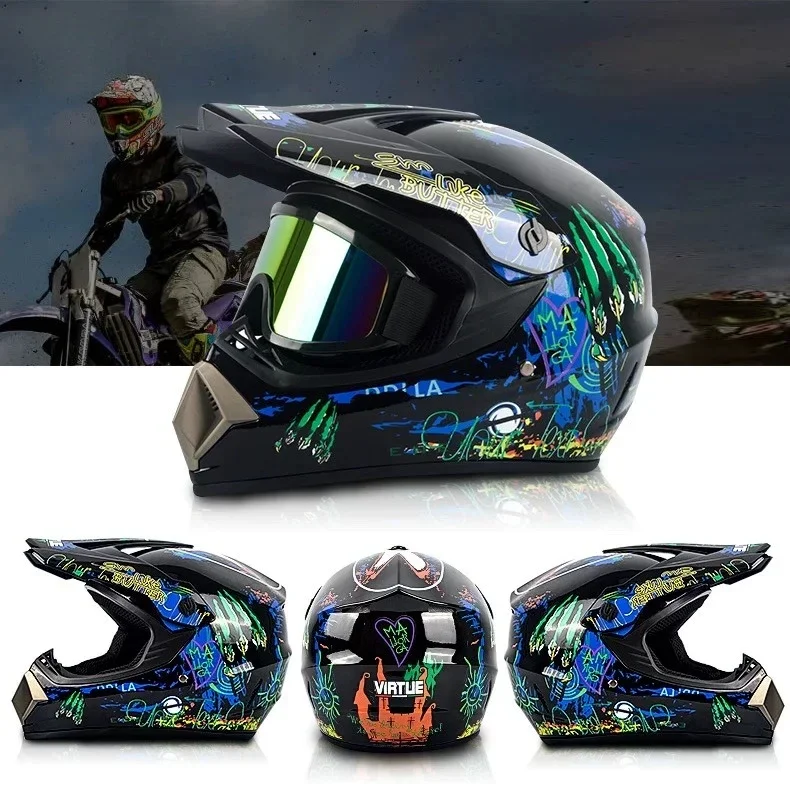 

Off-road Motorcycle Helmet Racing Helmet Men Moto Bike Downhill AM DH Cross Para Moto Safety Children Motocross Helmet DOT