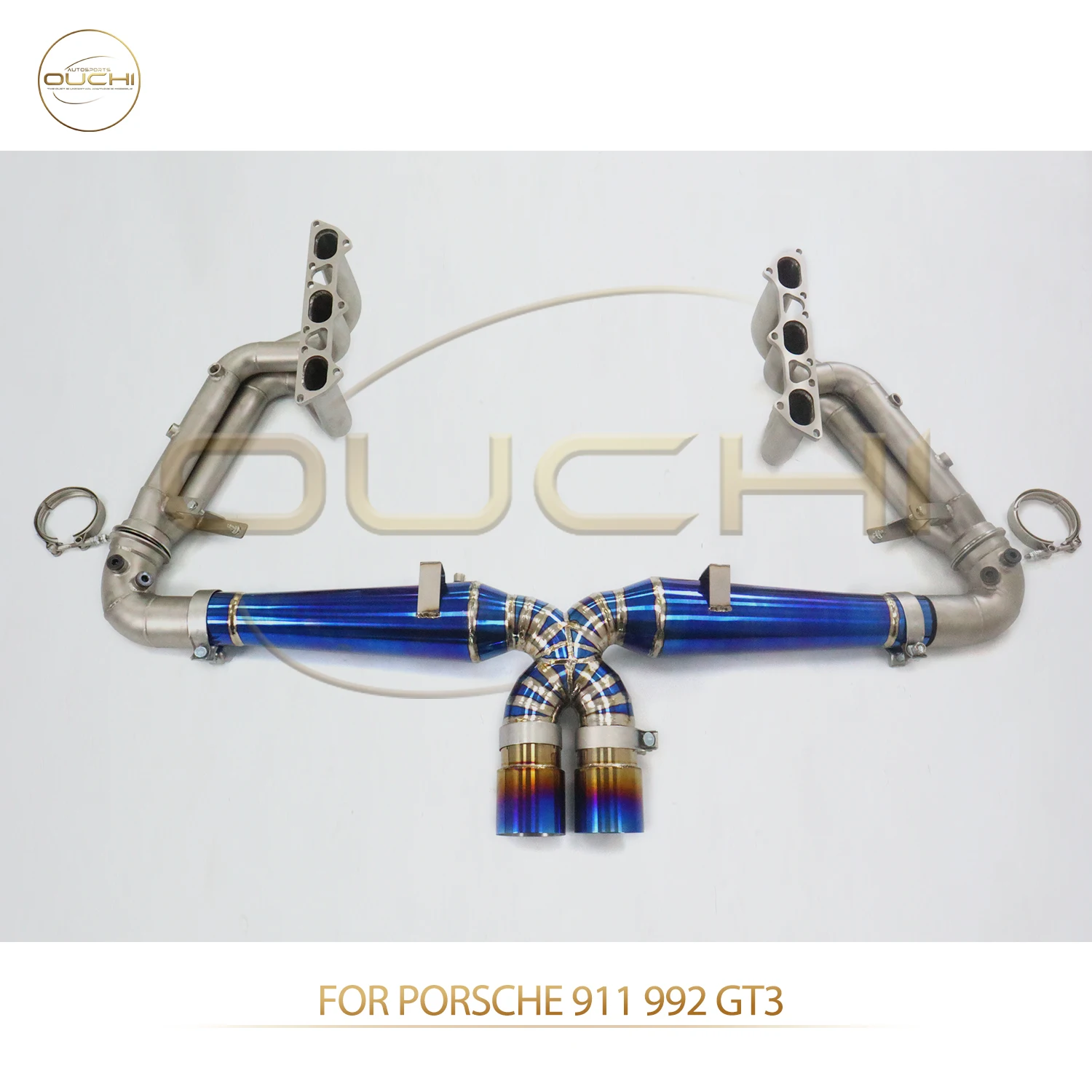 

OUCHI Factory Direct Sales TC4 Catback for Porsche 911 992 GT3 Straight Through Pipe Exhaust Manifold Lightweight Design