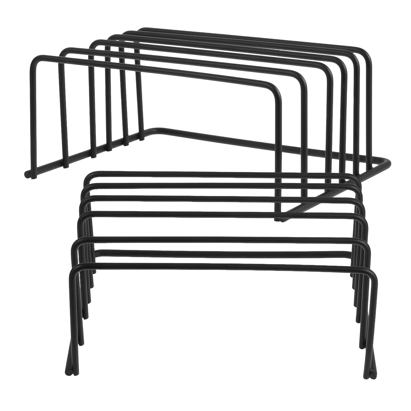 

2PCS Kitchen Organizer Metal Pot Lid Holder Saucepan Rack Kitchen Countertop Organizer Storage Spacesaving Countertop