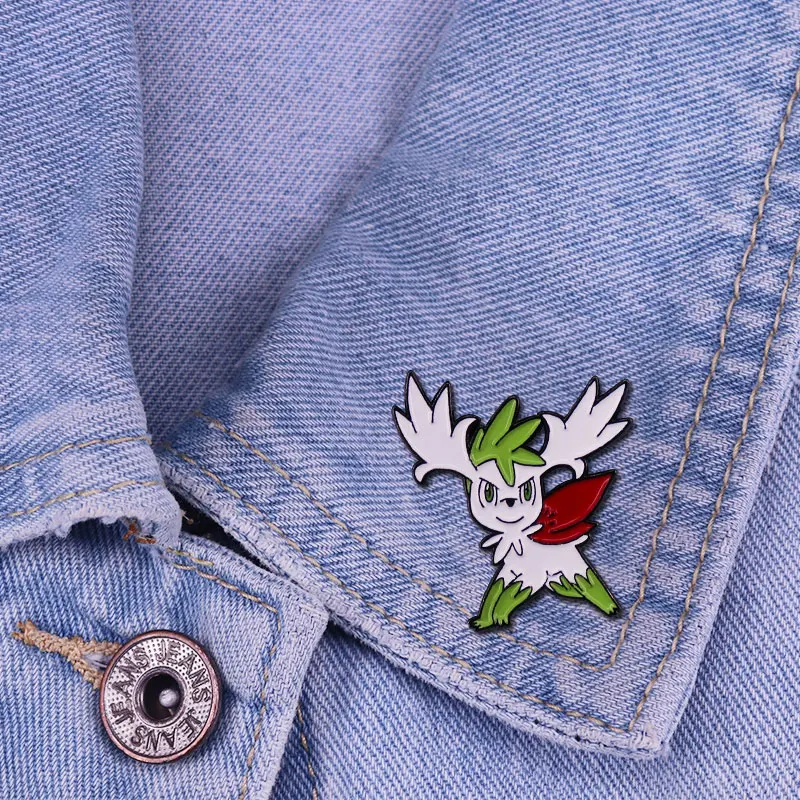 Shaymin Hard Enamel Pin Fantasy Elf Badge Cute Fashion Jewelry Accessories view 5