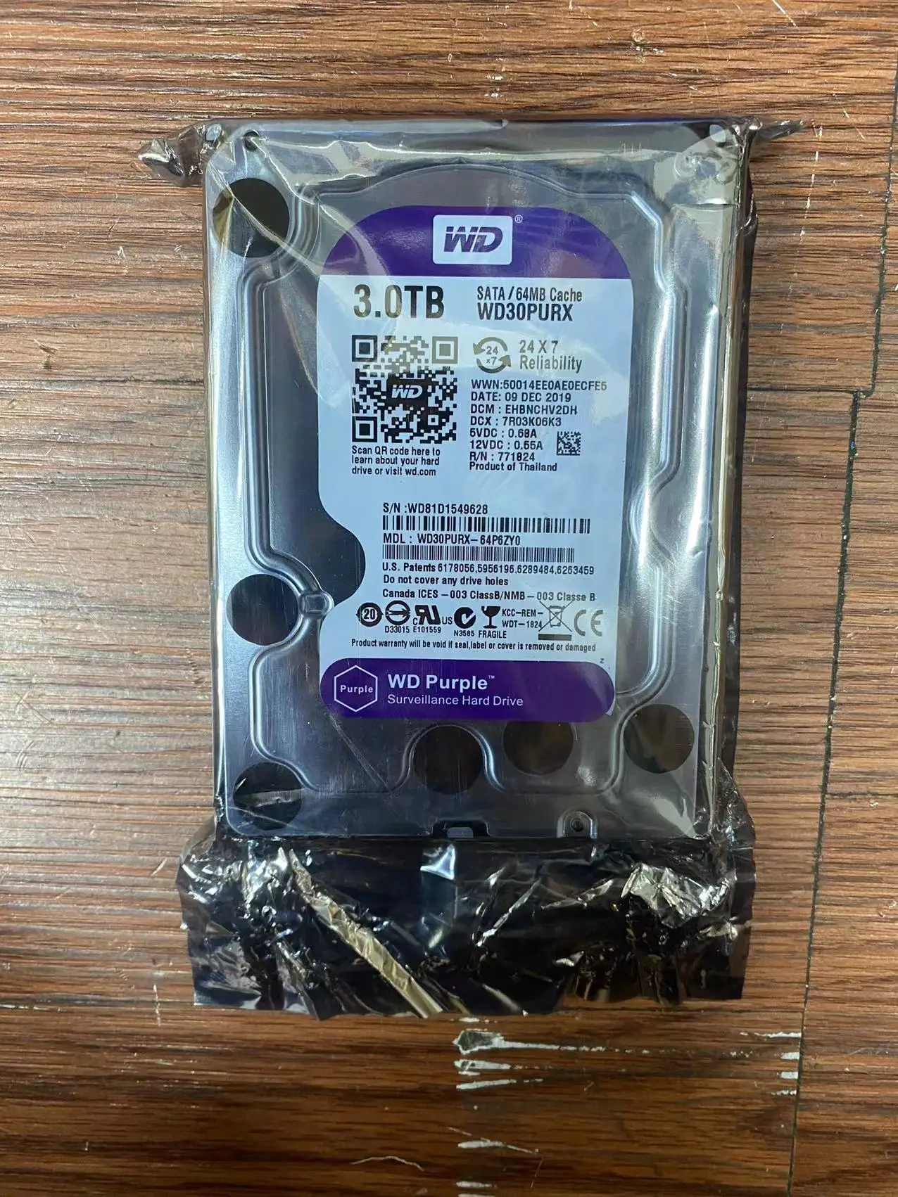 Western Digital WD Purple 1TB 2TB 4TB 6TB 8TB 3.5