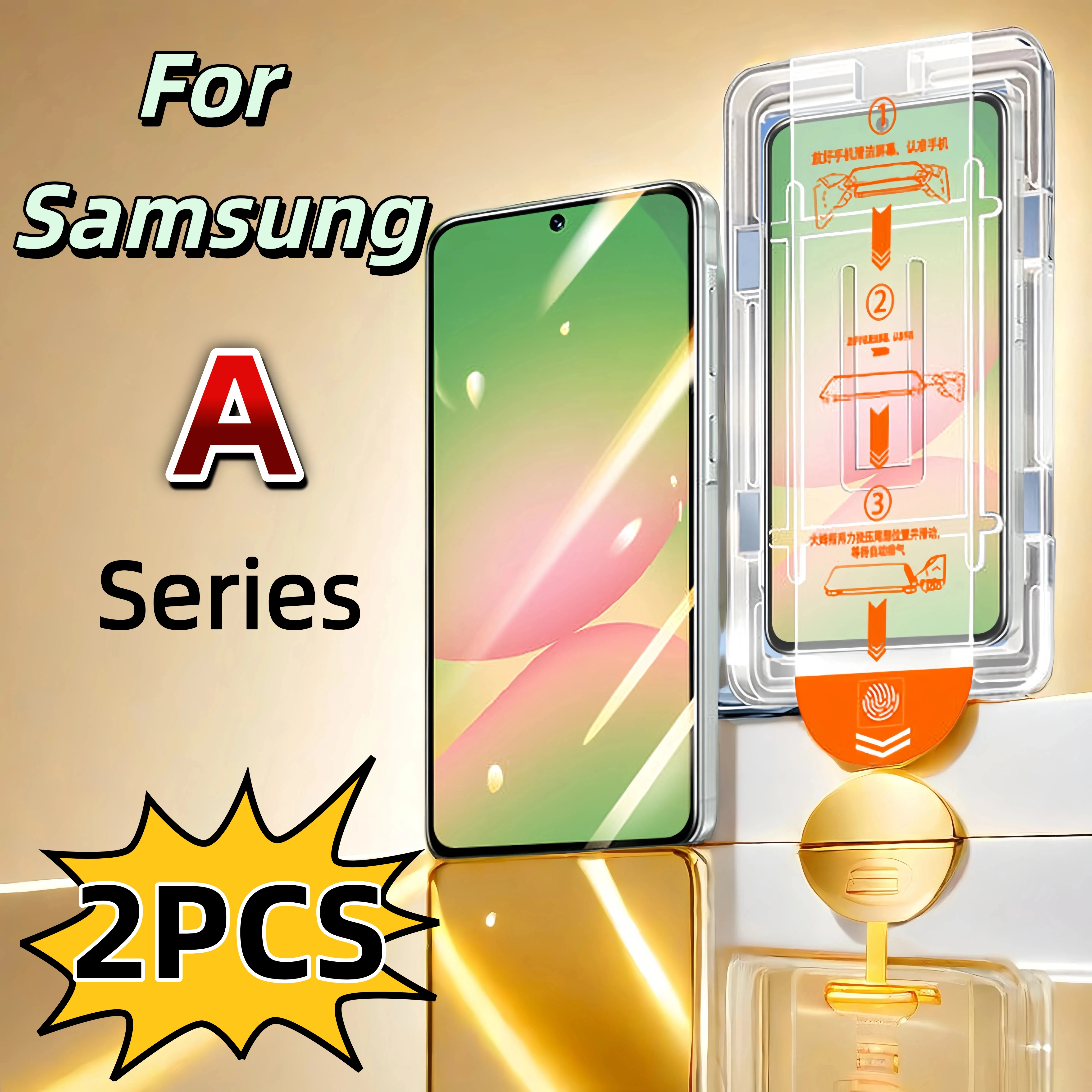 2PCS HD Gehärtetes Glas Screen Protector Für Samsung Galaxy S25 S24 Ultra S23 S22 S21 Plus A25 A15 A35 a34 A53 A54 A55 A73 A72 5G
