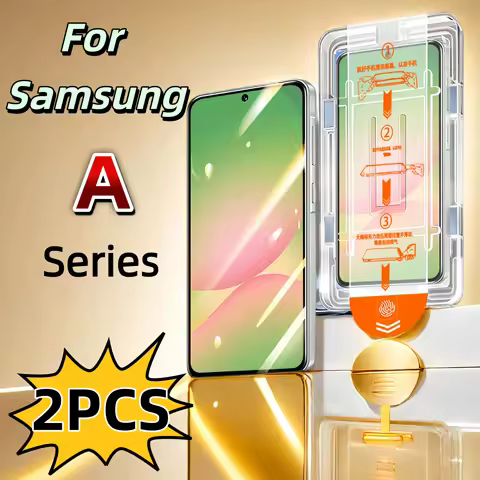 2PCS HD Tempered Glass Screen Protector For Samsung Galaxy S25 S24 Ultra S23 S22 S21 Plus A25 A15 A35 A34 A53 A54 A55 A73 A72 5G