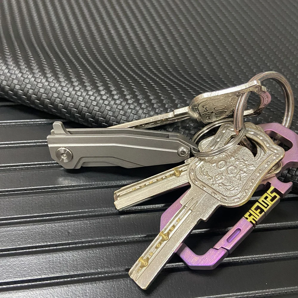Imagem -06 - Faca Dobrável Mini de Canivete Portátil Fruit Edc Keychain Tool Box Opener Gadge Outdoor Aço Inoxidável